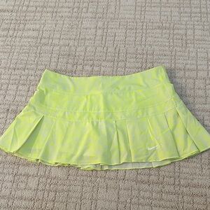 Nike Women's Neon Yellow Mini Skirt